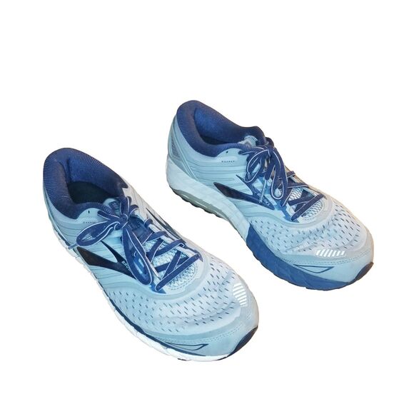 Brooks Beast 18 Men Size 10 Wide 2E Gray Blue Running Shoes Sneakers 1102822E015